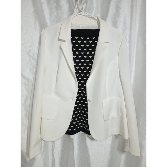 Modcloth | Jackets & Coats | Tailored Ivory Blazer Modcloth Double ...